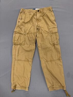 Old Navy '94 Cargo Pants Men's 32x32 Khaki Tan Straight Leg Utility Y2K